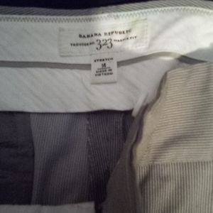 Light brown white slacks, Banana Republic size 14 stretch